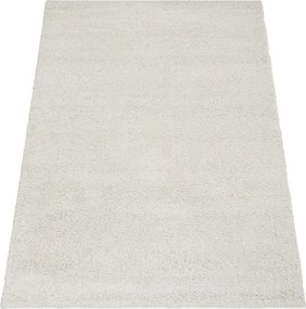 Szőnyeg 120x180 Hálószoba Nappaliba Shaggy Világos Krém Bozontos Csont Bolyhos