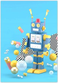 Poszterek 70x100 Kék robot