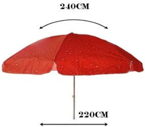 ALVO napernyő 220 cm - több színben Termék színe: Kék