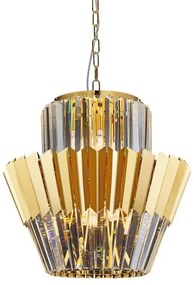 Csillár láncon DONNA 9xE14/40W/230V átm. 45 cm arany