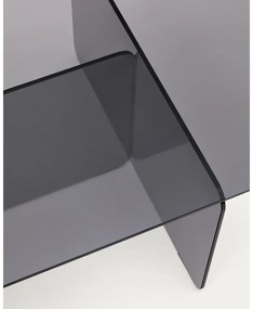 Szürke üveg dohányzóasztal 60x120 cm Zaren – Kave Home