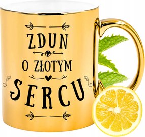 Prémium Arany Csillogó Bögre Ajándék Nyomtatott Fotóval