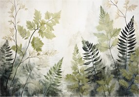 Fotótapéta Páfrány és zöld minimalizmus hálószoba nappali 368x280 +ragasztó