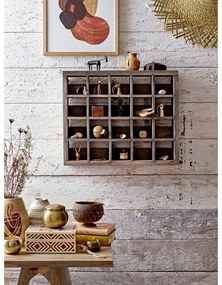 Barna dekoratív fa tárolódoboz 6,5x4,5x4 cm Cemile – Bloomingville