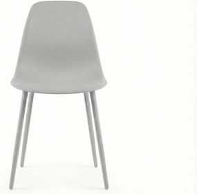 Étkezőszék OSAKA műanyag, világosszürke