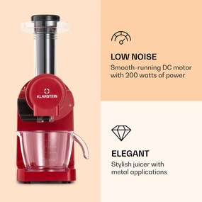 Klarstein Bella Elegance, gyümölcscentrifuga, 200 W, 400 ml, BPA mentes