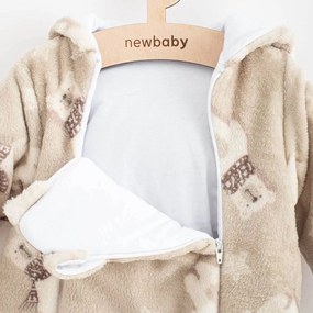 Téli Wellsoft kezeslábas New Baby Polar Bear, vel. 62 (3-6 h)