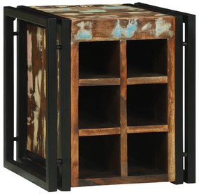 Borállvány 34.5x35x39 cm Tömör újrahasznosított fa