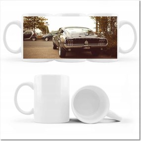 Vintage fotó mintás bögre Ford Mustang
