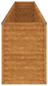 Corten acél kerti magaságyás 578x50x69 cm