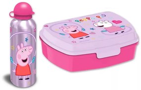 Peppa malac Jump Rope szendvicsdoboz + alumínium kulacs szett