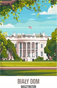 Poszter 20x30cm Fehér ház