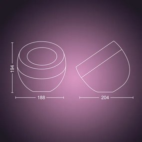 Philips Hue IRIS LED RGB asztali lámpa, állítható, 8,2W, 230V, arany