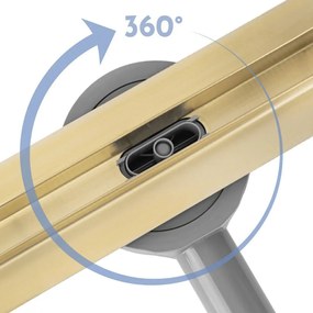 Rea Neox Slim Pro, vízelvezető csatorna 60 cm, arany matt, REA-G2713