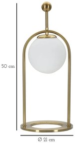 Asztali lámpa glamy arc -b- ø 21x50cm