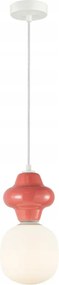 Függőlámpa Italux Latera Ø15cm 1xE14 Art Deco Piros