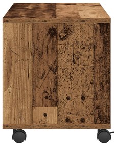 TV Szekrény Régi Fa 90x35x35 cm Műgyanta