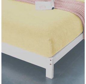 Mikroplüss lepedő SOFT 180x200 cm sárga