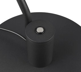 Matt fekete LED asztali lámpa hajlítható szerkezettel (magasság 64 cm) Manduro – Trio