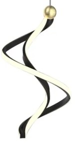 LED Csillár zsinóron COLIA LED/19W/230V fekete/arany