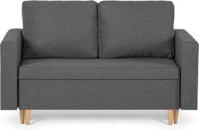 KENO Kétszemélyes kinyitható kanapé Világosszürke