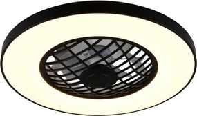 TRIO R64462102 LINKÖPING Ventilátoros lámpa Fekete LED IP20