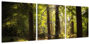 Egy álmodozó erdő képe (órával) (90x30 cm)
