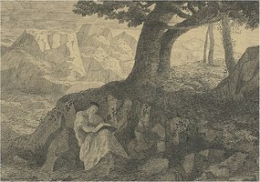 Fotótapéta Flizelin Dekoratív Hálószoba Olvasó figura 208x146