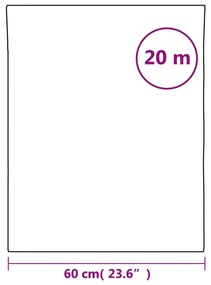 matt fehér PVC statikus ablakfólia 60 x 2000 cm