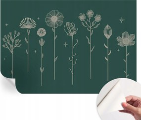 Öntapadós tapéta Fali furnér 3D hatás Finom virágok 152x104 cm