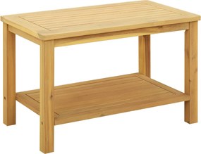vidaXL Oldal asztal Olaj Természetes 70 x 40 x 45 cm Tömör Akácfa