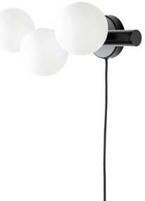 Fekete-fehér fali lámpa Monica – White Label