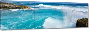 Vászonkép 60x20 Nyugtalan tenger Hullámok