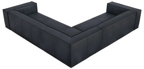 Sötétkék bőr sarokkanapé (variálható) Madame – Windsor &amp; Co Sofas