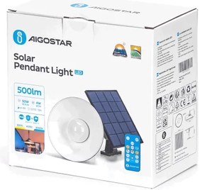 Aigostar - LED Napelemes csillár zsinóron LED/3,2V 3000K/4000K/6500K IP65 + távirányító