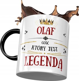 Fekete Bögre Olaf Férj Kolléga Ajándék Nyomtatott Fotóval