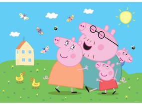 Peppa Pig gyermek fotótapéta 252 x 182 cm, 4 részes