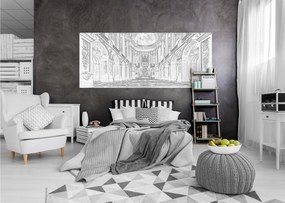 Fotótapéta Monokróm ívek és építészeti oszlopok 250x104 +ragasztó