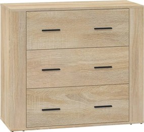 vidaXL sonoma tölgy színű szerelt fa tálalóasztal 80x33x70 cm