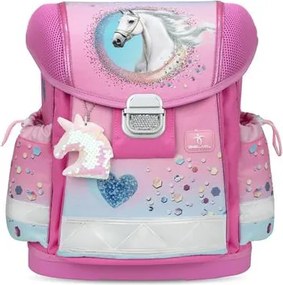 Iskolatáska, fémcsat, BELMIL Classy Dream Hooves, lovacska (BL40313AG68L)
