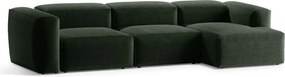 Zöld sarokkanapé (jobb oldali-heverő résszel) Bergamo – Cosmopolitan Design