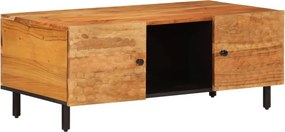 vidaXL tömör akácfa dohányzóasztal 100 x 54 x 40 cm