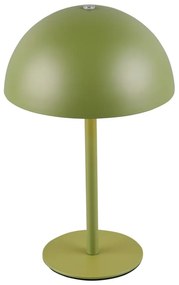 Zöld LED asztali lámpa fém búrával (magasság 21 cm) Munoz – Trio