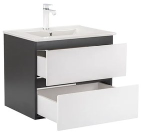 Vario Forte 60 komplett fürdőszoba bútor antracit-fehér