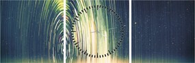 Kép - Az univerzum közepe (órával) (90x30 cm)