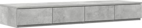 vidaXL Ágyfiókok fiókkal Beton Szürke 120 x 36,5 x 16,5 cm Faanyag