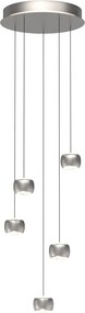 AVIANO LIGHTING 5039-503 QUIBERON Többágú Függesztett Lámpa Matt Nikkel LED IP20