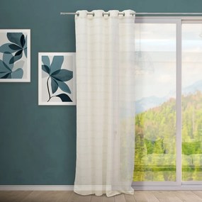 Bézs lenkeverék függöny 140x260 cm Nodes – Casa Selección