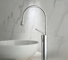 Magasított mosdócsaptelep EYN VB1116P pultra szerelhető kivitelben, több színben, például matt fekete és króm — Króm