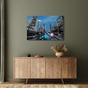 Éjszakai város képe (90x60 cm)